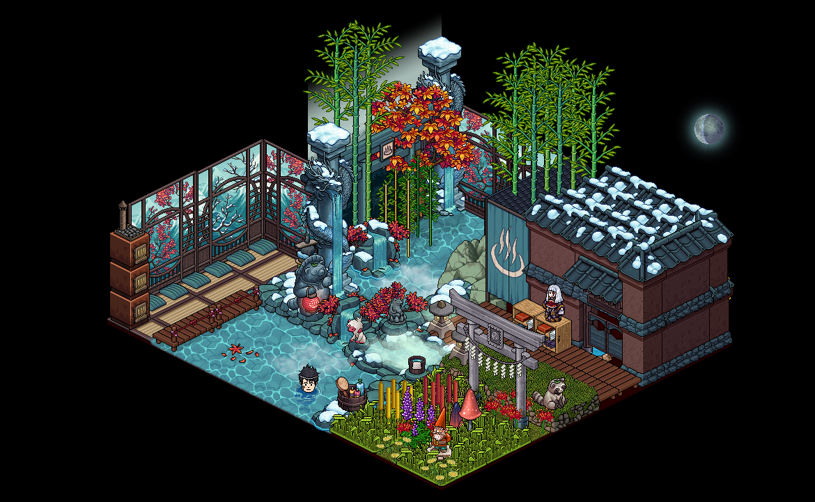 Newly built Onsen Inn @ Monkey Manor